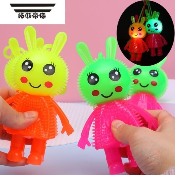 Soft Puffer Dolls With Flute And Lighting