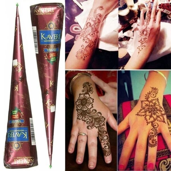 2Pcs Mehndi And 2Pcs Sticker Set
