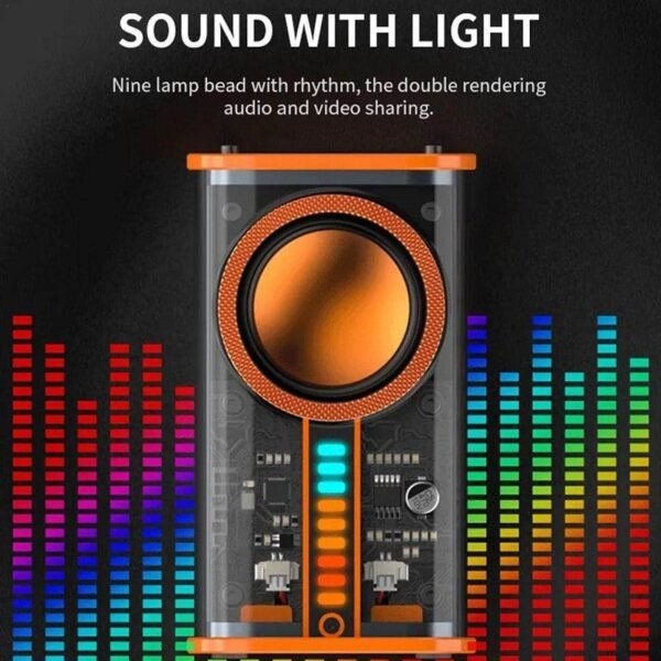 K07 Transparent Mecha Wireless Bluetooth Speaker