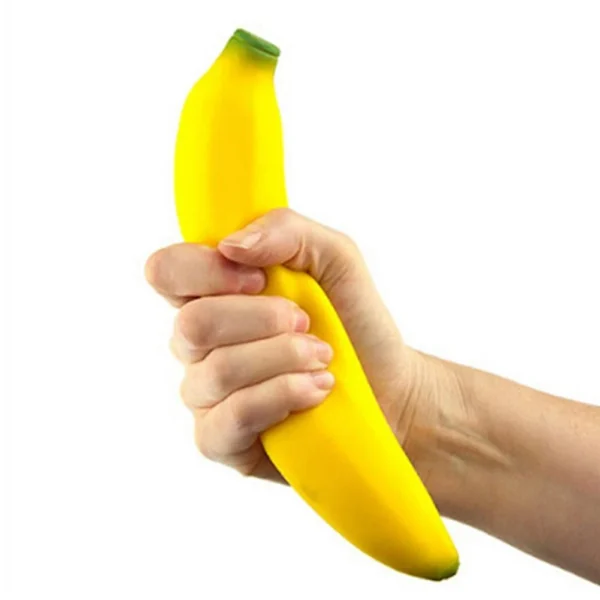 Silicone Banana Squishy Fidget Toy - 1pc